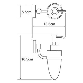 Wasserkraft Rhein K-6299 Дозатор для жидкого мыла 160 ml